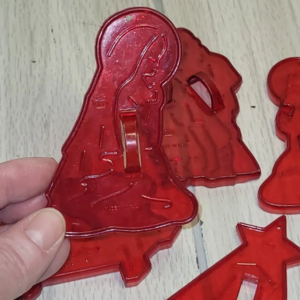 Vtg USA Made 6 Nativty Cookie Cutters Christmas Holiday Baby Jesus Mary Joseph